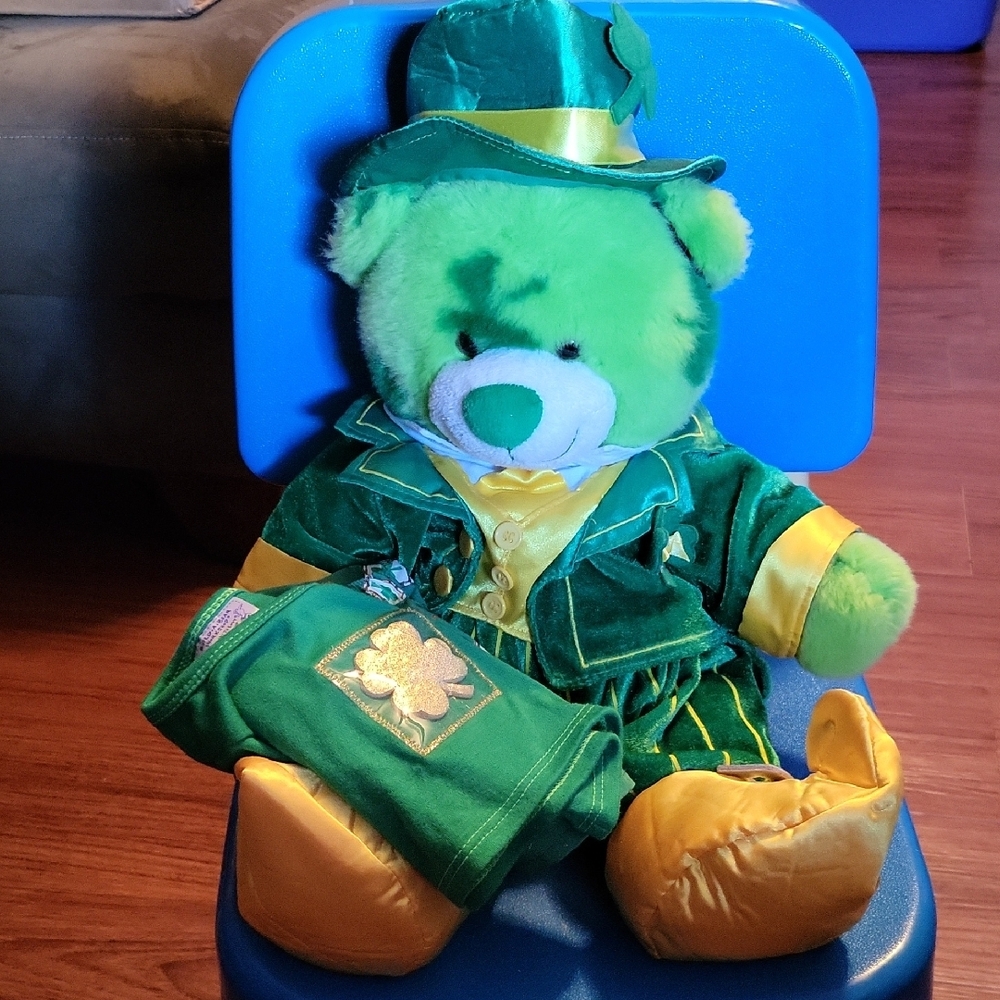 Green Plush Bear Toy